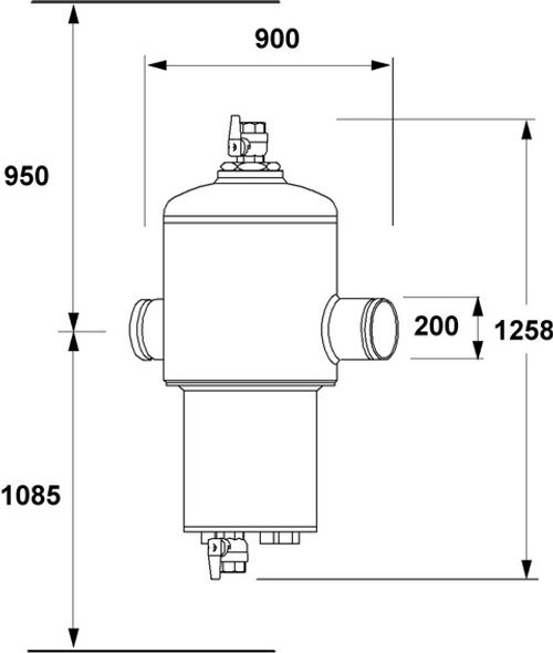 IMI-Hydronic-Engineering-IMI-PNEUMATEX-Abscheider-Zeparo-G-Force-W-ZG-200-W-DN-200-PN16-Schweissanschluss-30304121500 gallery number 1